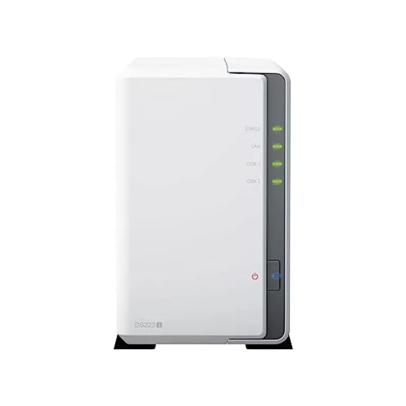 Synology DiskStation DS223J NAS / saugojimo serveris stalinis Realtek RTD1619B 1 GB DDR4 DiskStation Manager balta