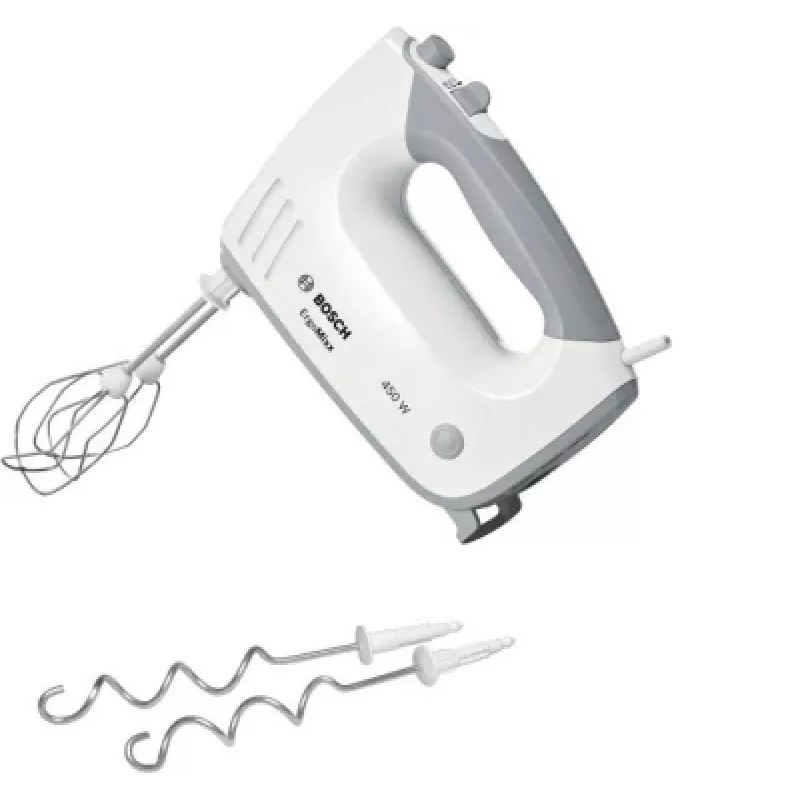 Panardintuvas Bosch MFQ36400 — 450 W, 5 greičių, turbo, 1,3 m laidas, pilkai baltas
