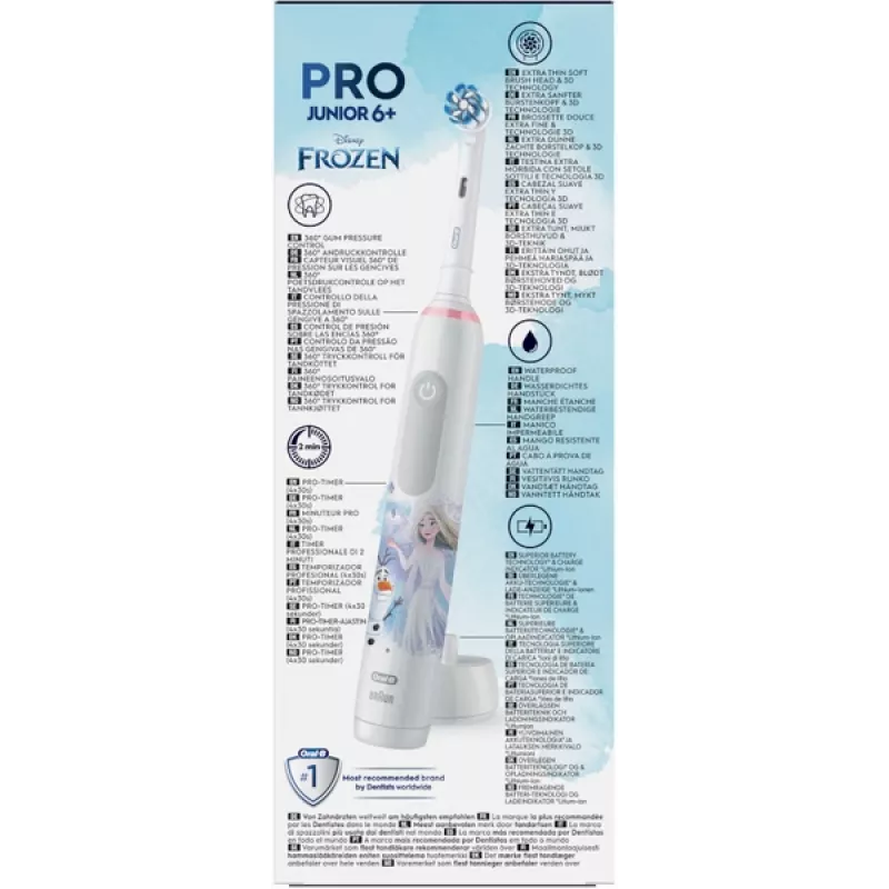 Sukamasis dantų šepetėlis Oral-B PRO Junior Frozen