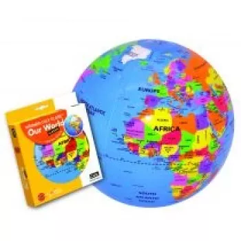 Pripučiamas gaublys Ball Caly Globe 30 cm – Mūsų pasaulis