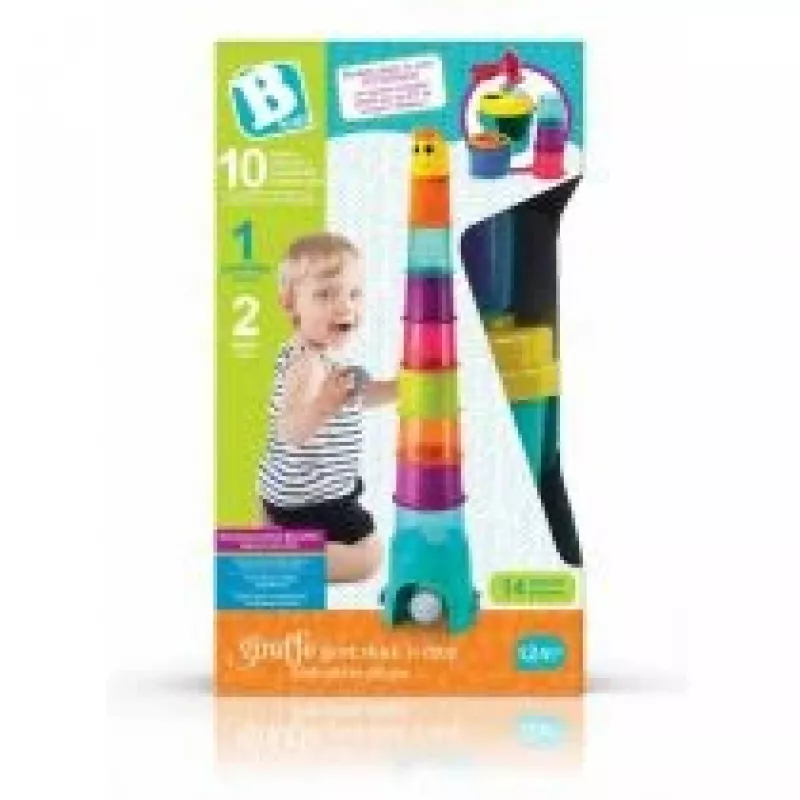 B-kids Giraffe Tower XL 1164702NN – Daugiafunkcis žaidimų ir veiklos bokštas, 120 cm
