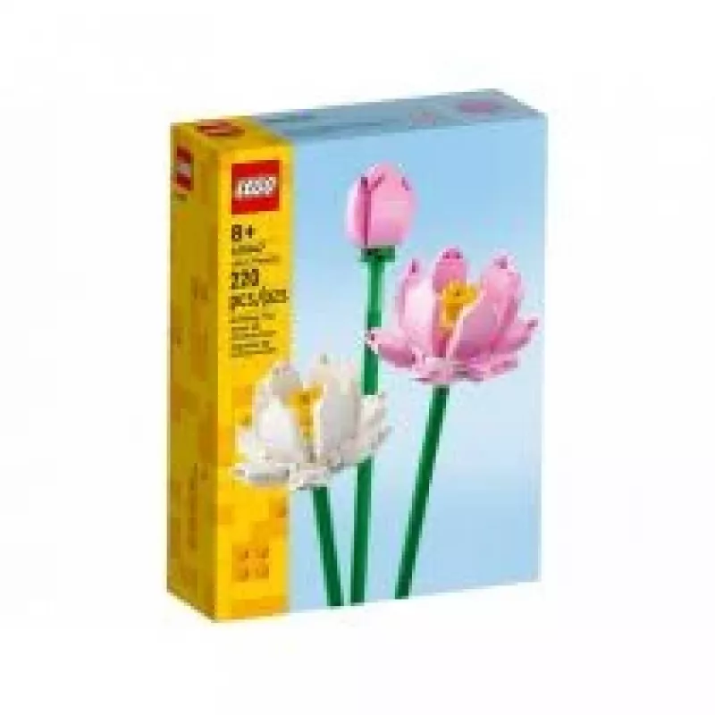 LEGO 40647 Lotosų gėlės — Botaninė kolekcija modulinis modelis, 220 detalių, aukštis 300 mm, amžius 8+