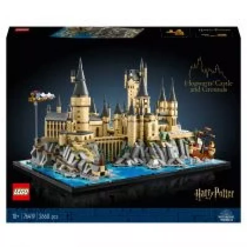 LEGO 76419 Hario Poterio Hogvartso pilis ir teritorijos – didelis rinkinys suaugusiems su ikoninėmis vietomis: Didžioji salė, Paslapčių kambarys ir daugiau