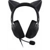 Ausinės žaidimams Razer Kraken Kitty V2 - Juodos, su kačių auselėmis ir RGB apšvietimu