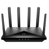 Stalinis belaidis maršrutizatorius Cudy P5 — Dviejų juostų Wi‑Fi 6, 5G Sub6, dvi NanoSIM, Gigabit Ethernet, 6 nuimamos antenos, 256MB RAM