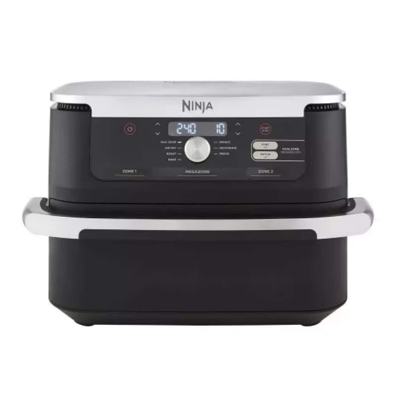 Ninja AF500EU oro gruzdintuvė Double 10,4 L, atskira, 2470 W, juoda, nerūdijantis plienas