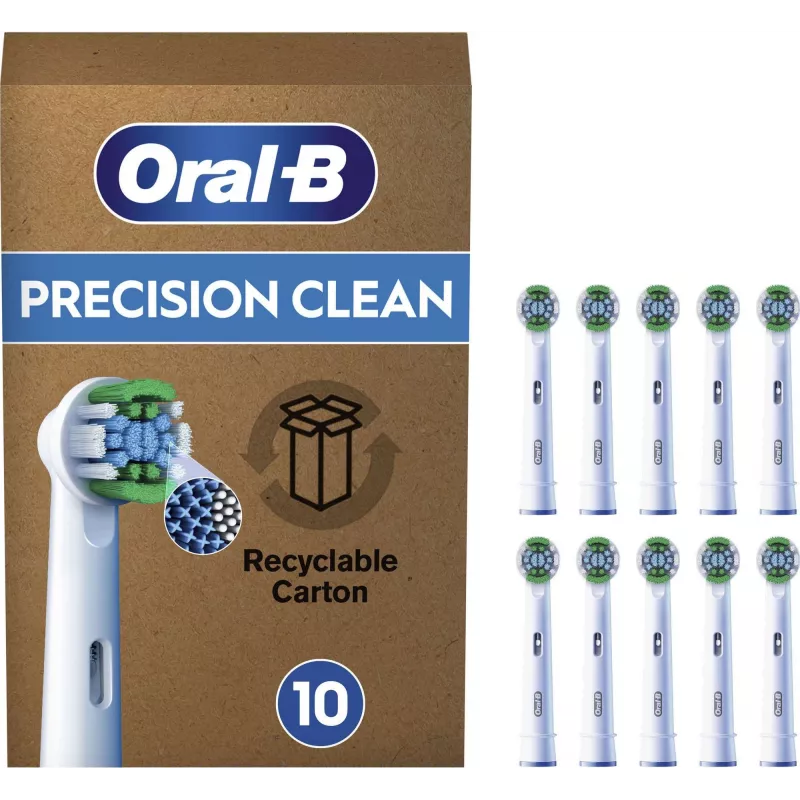 BRAUN Oral-B Pro Precision Clean atsarginiai šepetėlių antgaliai, 10 vnt.