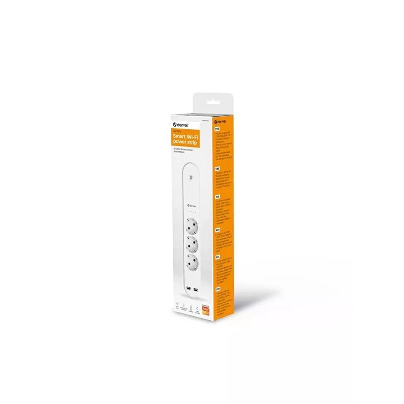 Išmanusis ilgintuvas Denver SHP-310U 3 AC lizdai F tipas 3680 W