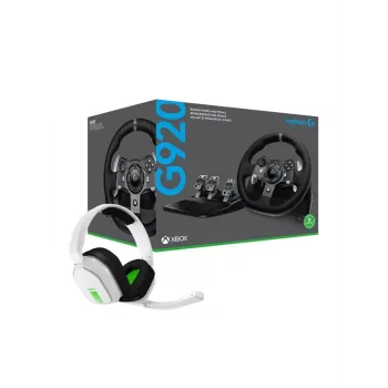 Logitech G920 Driving Force Racing Wheel vairas su pedalais (baltas) + A10