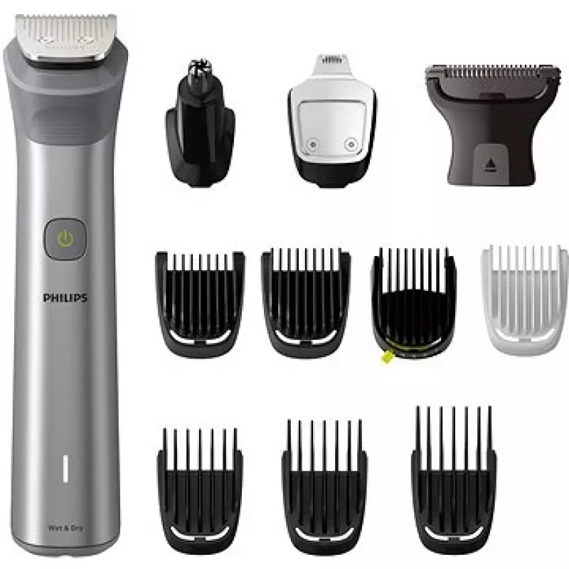 Philips All-in-One Trimmer MG5940/15 Series 5000, nerūdijantis plienas, 0,5 mm, 1,6 cm, 1 mm, barzdai, ausims, nosiai, akumuliatorius
