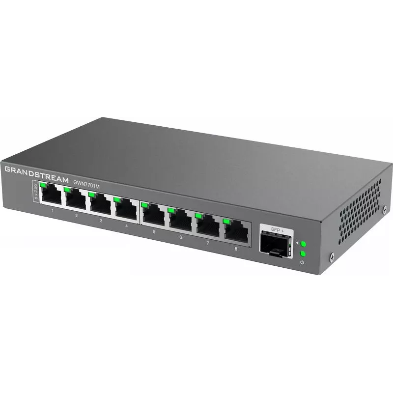 Grandstream Networks GWN7701M tinklo jungiklis (nevaldomas) 2.5G Ethernet (100/1000/2500) Juodas