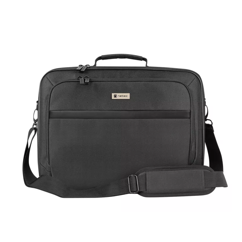 Portfelis NATEC Boxer Lite 39,6 cm (15,6 colio) – poliesteris, 2 skyriai, peties diržas, 410×305×65 mm, 750 g