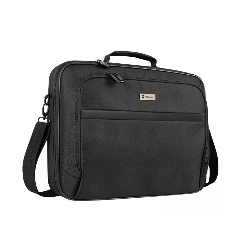 Portfelis NATEC Boxer Lite 39,6 cm (15,6 colio) – poliesteris, 2 skyriai, peties diržas, 410×305×65 mm, 750 g
