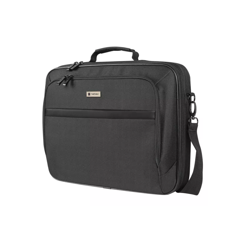 Portfelis NATEC Boxer Lite 39,6 cm (15,6 colio) – poliesteris, 2 skyriai, peties diržas, 410×305×65 mm, 750 g