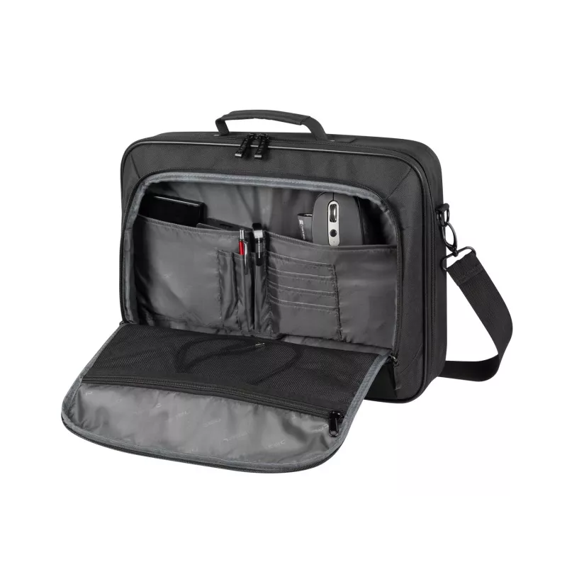 Portfelis NATEC Boxer Lite 39,6 cm (15,6 colio) – poliesteris, 2 skyriai, peties diržas, 410×305×65 mm, 750 g