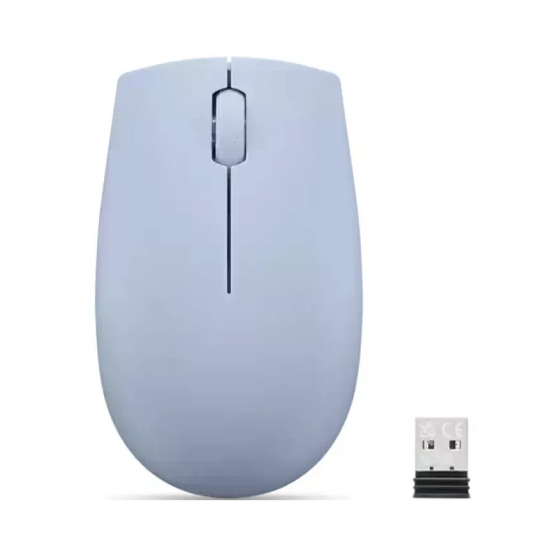 Belaidė ambidekstrinė pelė Lenovo GY51L15679 – Frost Blue, RF 2.4 GHz, 1000 DPI, 3 mygtukai, AA baterija