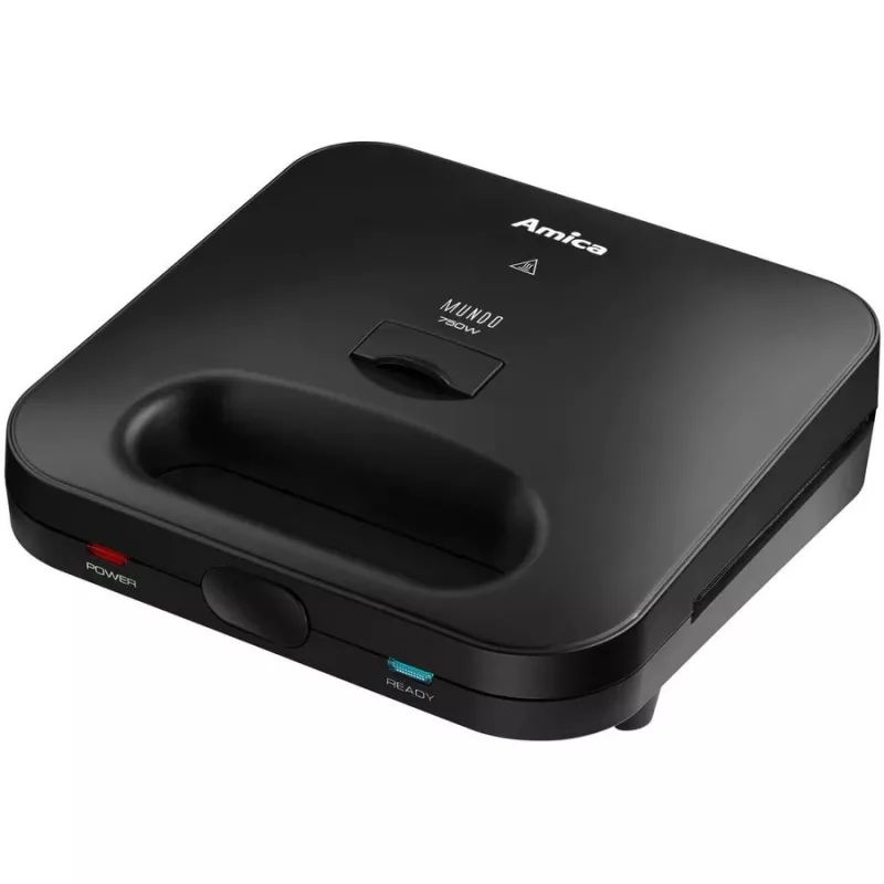 Sumuštinių keptuvė Amica SMK4011, 750 W, 3 rūšių plokštės, juoda