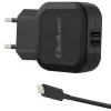 Qoltec 50188 universalus įkroviklis nešiojamam kompiuteriui, išmaniajam telefonui, išmaniajam laikrodžiui, planšetei, telefonui, juodas AC, DC patalpoms