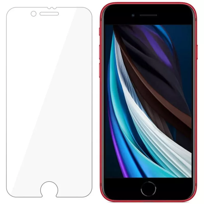 Apsauginis stiklinis filmas 3MK Flexible Glass, skirtas iPhone SE 2020, 0,3 mm, permatomas
