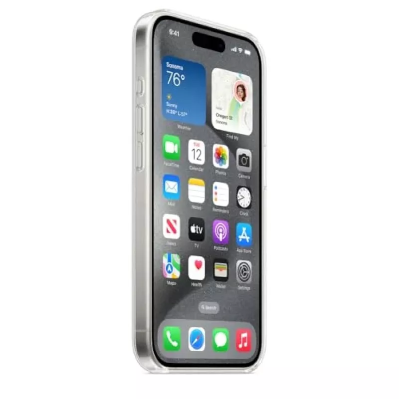 Apple iPhone 15 Pro Dėklas su MagSafe - Skaidrus