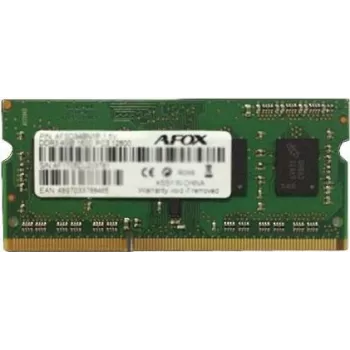 AFOX 8GB DDR3 1333MHz SO-DIMM atmintis nešiojamam kompiuteriui (1x8GB, 1.35V)