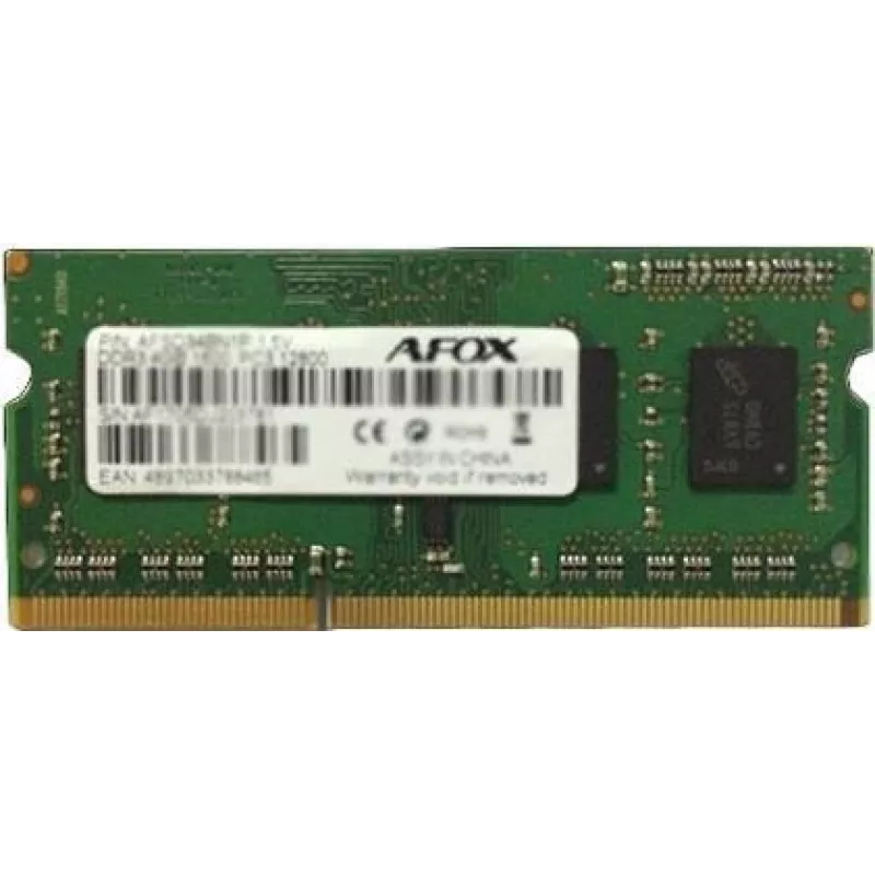 AFOX 8GB DDR3 1333MHz SO-DIMM atmintis nešiojamam kompiuteriui (1x8GB, 1.35V)
