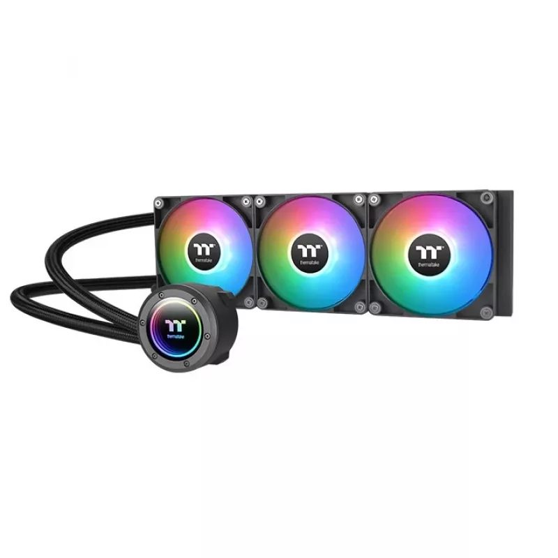 Thermaltake TH420 V2 ARGB procesoriaus skysčio aušintuvas 14 cm juodas 1 vnt.