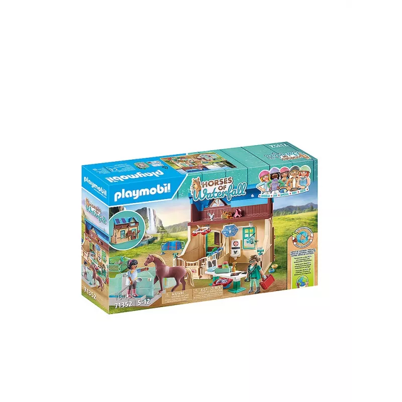 Playmobil Horses of Waterfall – Jojimo terapija ir veterinarinė praktika – Vaidybinis žaidimas vaikams nuo 5 iki 10 metų