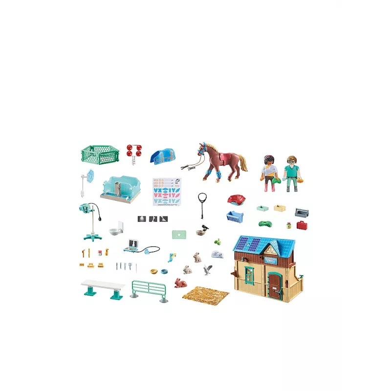Playmobil Horses of Waterfall – Jojimo terapija ir veterinarinė praktika – Vaidybinis žaidimas vaikams nuo 5 iki 10 metų
