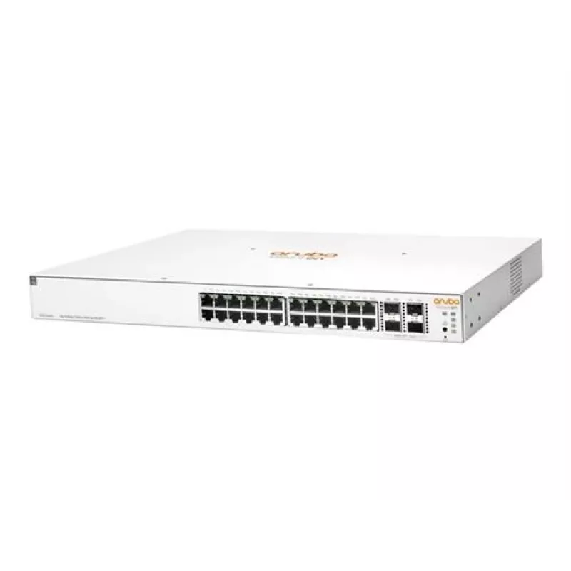 Valdomas tinklo jungiklis HPE Aruba Networking Instant On 1930 24G Class4 PoE 4SFP/SFP+ 195W, 24 Gigabit PoE prievadai, stovui