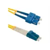 Qoltec šviesolaidinis laidas – vienmodis SC/UPC (M) į LC/UPC (M) – 1 m – dupleksas – 9/125 µm – G.652D