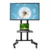 Grindinis monitoriaus stovas Maclean MC-739 165,1 cm (65 col.) Juodas