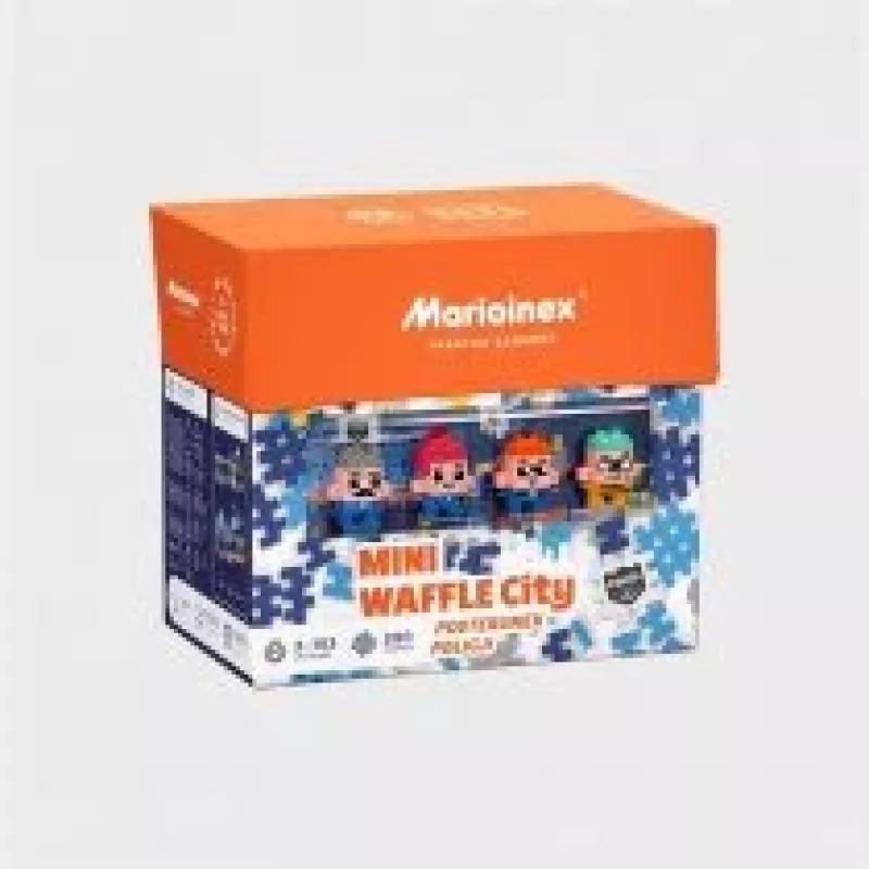 MARIOINEX Mini Waffle City Policijos Nuovados Konstruktorius, 280 dalių