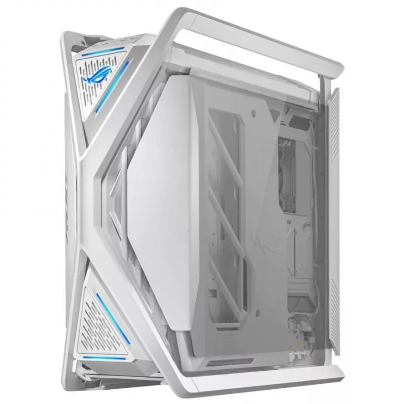 ASUS ROG GR701 Hyperion White, PC korpusas, Baltas, ATX, EATX, micro ATX, Mini-ITX, Aliuminis, Daugiaspalvis, Priekis