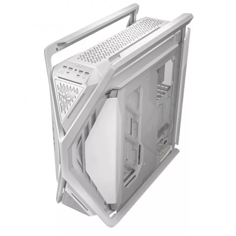 ASUS ROG GR701 Hyperion White, PC korpusas, Baltas, ATX, EATX, micro ATX, Mini-ITX, Aliuminis, Daugiaspalvis, Priekis