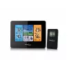 Skaitmeninė orų stotelė GreenBlue GB526 juoda – temperatūra viduje -20…60°C, lauke -40…70°C, drėgmė 20…95%, laikrodis, mėnulio fazė