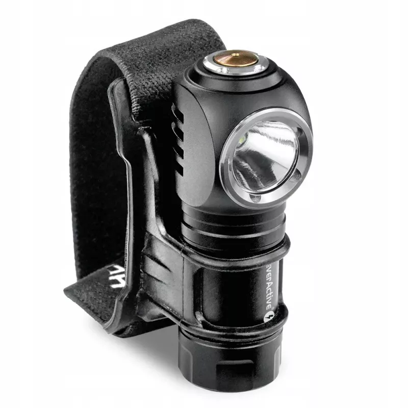 Žibintuvėlis LED 3 darbo režimai 10 W 500 liumenų aliuminio korpusas įkraunamas vandeniui atsparus FL-55R Dripple - EverActive