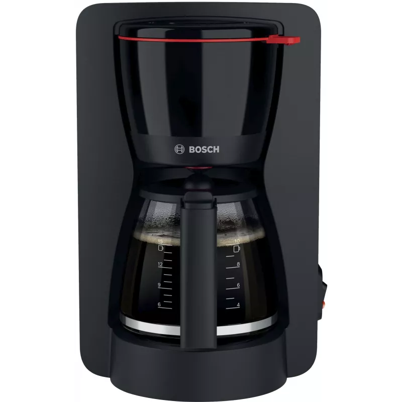 Lašelinė kavos virimo aparatas Bosch TKA2M113, 1,25 L vandens talpa, 15 puodelių, juoda