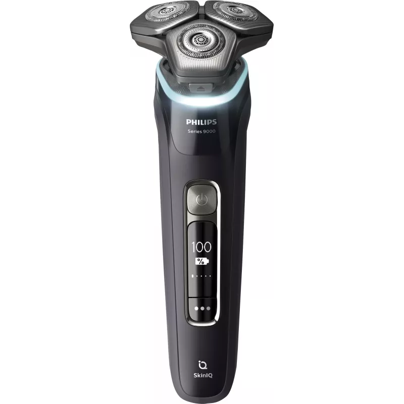 Philips SHAVER Series 9000 S9976/55 vyriškas skustuvas su rotaciniu skustuvu ir trimeriu, juodos spalvos