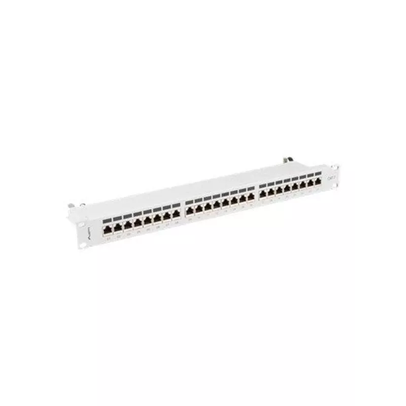 Patch panel 1U LANBERG PPS7-1024-S — 24 prievadai, Cat7, F/UTP, metalinis, 1U (445×102×44,5 mm)