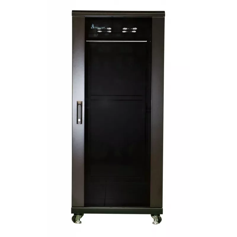Extralink EX.11366 stelažo spinta 27U laisvai pastatoma juoda