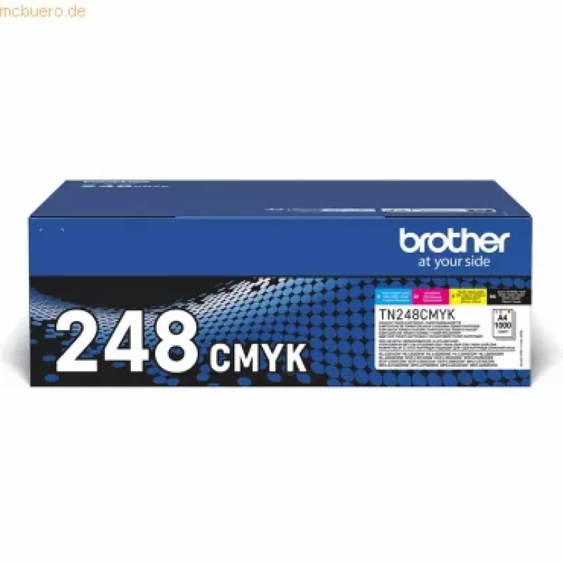 Brother TN-248VAL originalus kasečių rinkinys 4 vnt. juoda, žydra, rausvai raudona, geltona