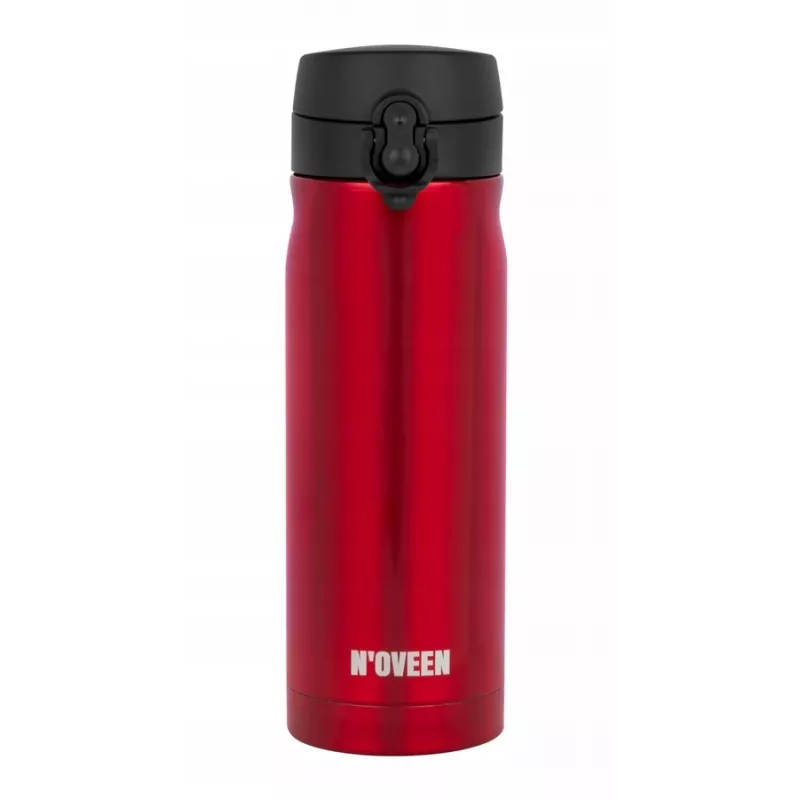 Termosas NOVEEN TB825 400 ml – nerūdijančio plieno gėrimų indas, raudonas
