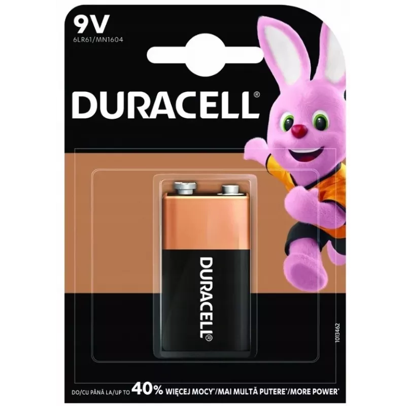 Duracell 9V baterija vienetinis paketas 9VDUR BT0009