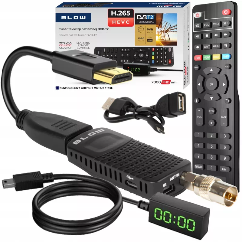 DVB-T2 imtuvas BLOW 7000FHD MINI H.265
