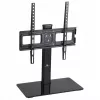 TV stovas MACLEAN MC-450 televizoriams nuo 32 iki 65 colių, maksimali apkrova 40 kg, VESA iki 400×400, montavimui ant stalo
