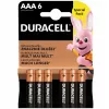 Baterijos Duracell AAA R03 6 vnt.
