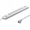 Apsauginis filtras Qoltec 50293 Baltas 8 lizdai 230 V