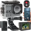 Veiksmo kamera BLOW 78-538 – 4K Ultra HD, 2 colių ekranas, 170° matymo laukas, Wi-Fi, vaizdo stabilizatorius, microSD iki 64 GB