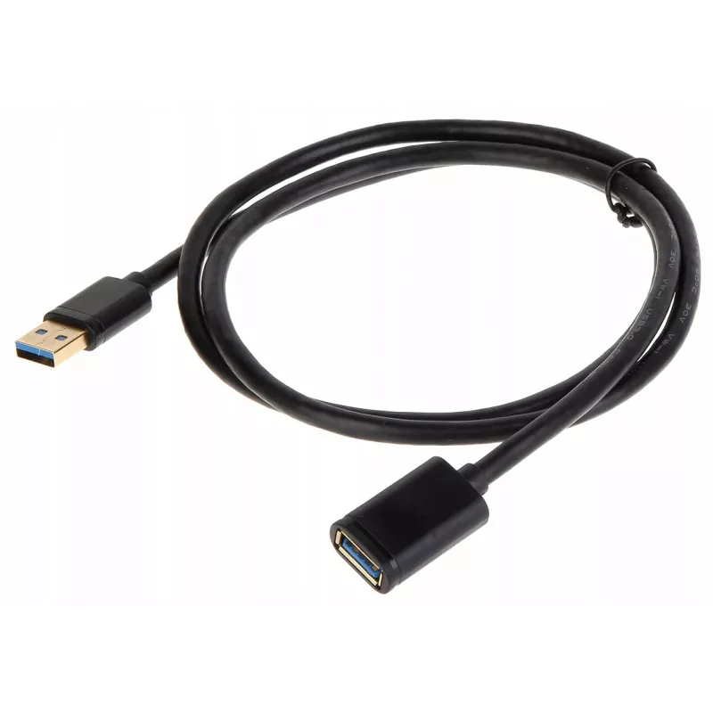 UNITEK Y-C457GBK USB laidas USB 3.2 Gen 1 (3.1 Gen 1) 1 m USB A juodas